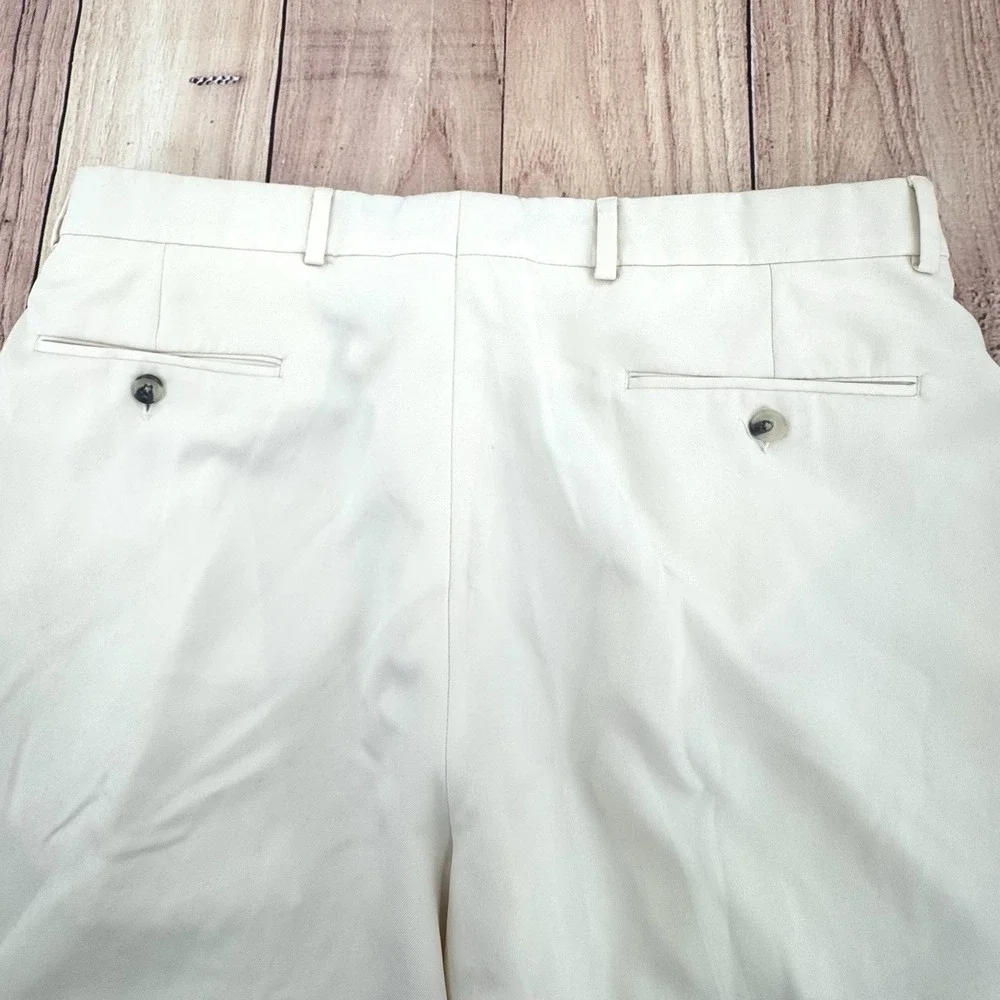 Ballin Golf Short Comfort Eze Nash Cream Ivory Flat Stretch Performance Men's 36